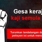 Rakyat Malaysia menolak Generation Endgame (GEG)