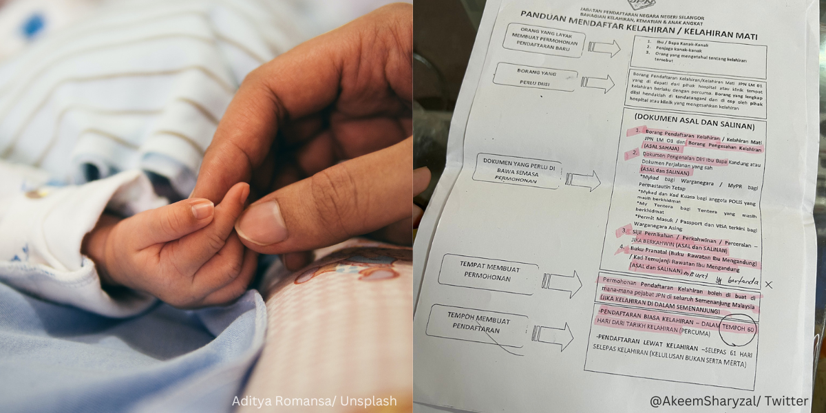 Cara-cara Mendaftar Kelahiran Bayi Baru Lahir & Senarai Dokumen Yang Diperlukan